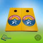 Custom Corntoss Camp Shenanigans Colorado themed custom cornhole boards