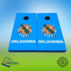 Custom Corntoss custom Oklahoma State flag cornhole boards