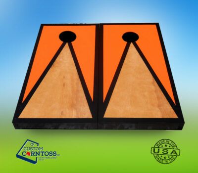 Three Color Cornhole Board - Set includes two boards and eight bags