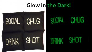cornhole drinking bags glow in the dark