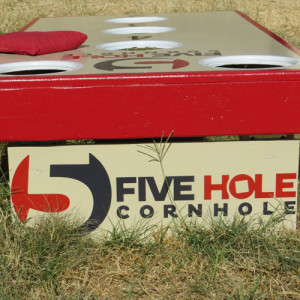 Classic 5-Hole Cornhole Set Side View