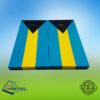 Custom set of Bahama flag cornhole boards